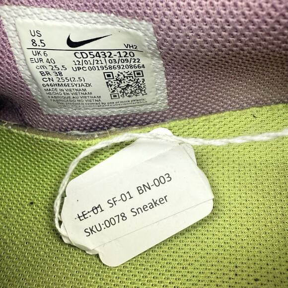 Women Nike Air Max Excee Running Shoes Size 8.5 White Pink Blue Grey CD5432 120 - Picture 7 of 7